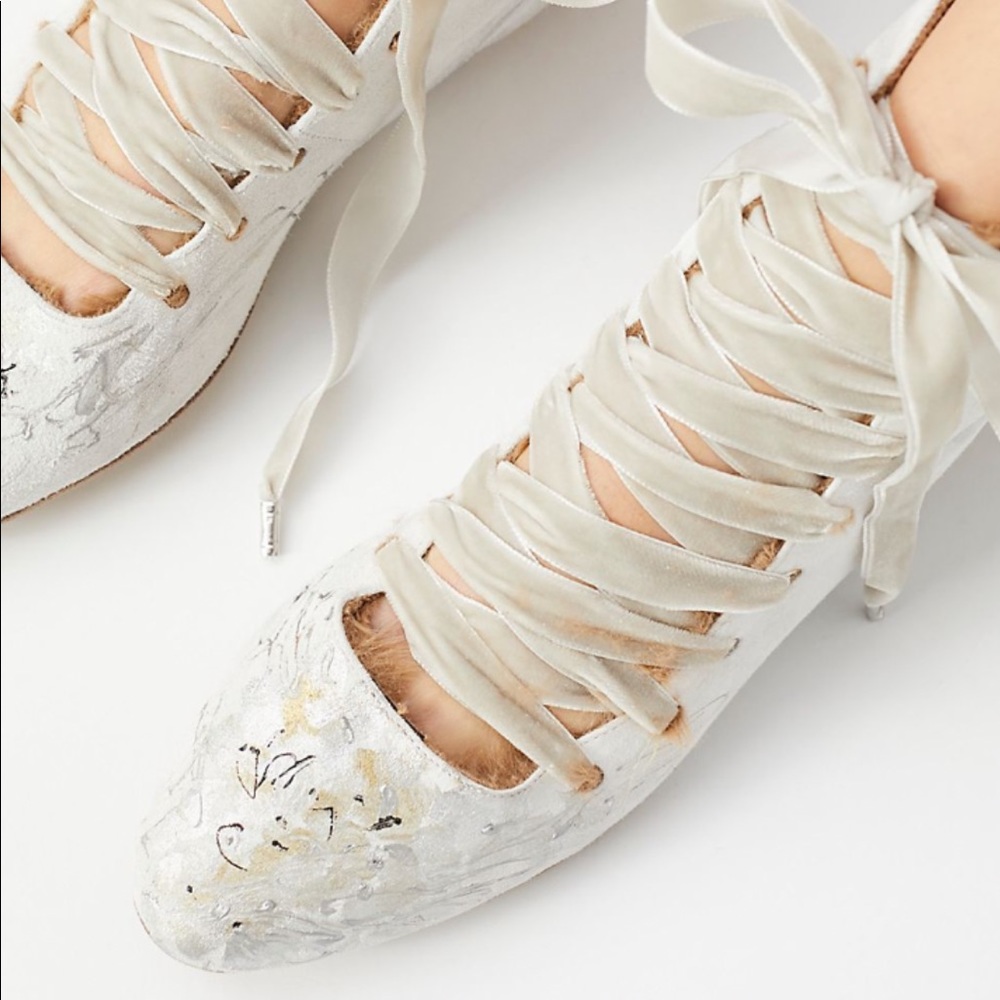 WANTED-Free People Moonflowers flat boots